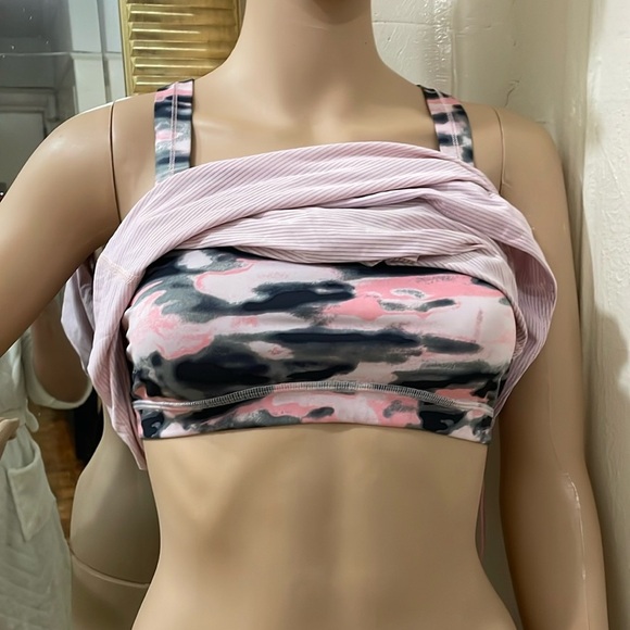 Lululemon women’s tank top size 6 pink built in bra Removeable paddin cinch - Picture 14 of 14